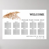 Minimalistische Pampas Grass Wedding-zitgrafiek Poster (Voorkant)