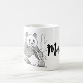 Minimalistische Panda Lazy Morning Mok (Center)