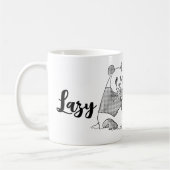Minimalistische Panda Lazy Morning Mok (Links)