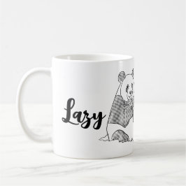 Minimalistische Panda Lazy Morning Mok