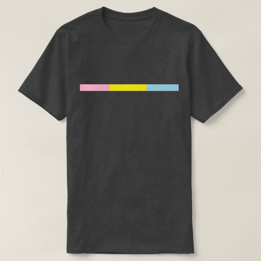 Minimalistische pansexual Pride T-shirt (Design voorkant)