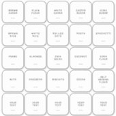 Minimalistische Pantry 25 Pack Set Sticker (Voorkant)