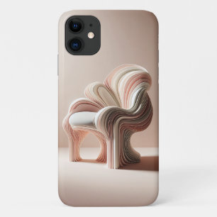 Minimalistische parametrische sculptuurstoel - Mod Case-Mate iPhone Case