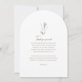 Minimalistische paren Hand in Hand Line Art Foto Kaart (Achterkant)