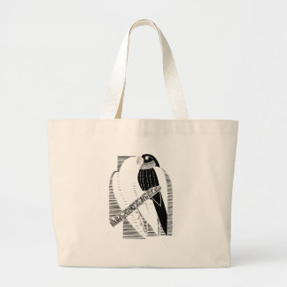 Minimalistische Parkiet Dier Kunst Abstract Grote Tote Bag