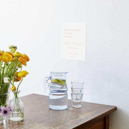 Minimalistische partij dienovereenkomstig bruiloft folie afdrukken (Laag (Keuken))