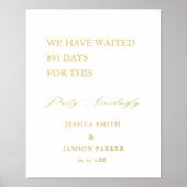 Minimalistische partij dienovereenkomstig bruiloft folie afdrukken (Voorkant)