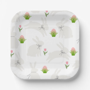 Minimalistische Pasen Borden Papieren Bordje