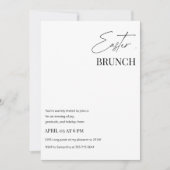Minimalistische Pasen brunch Kaart (Voorkant)