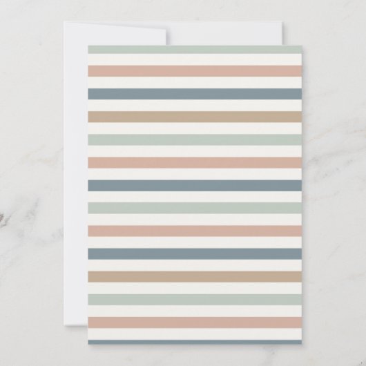 Minimalistische pasgeboren Baby Hallo Foto Aankondiging (Achterkant)