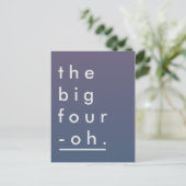 Minimalistische pasteelmolen Modern de grote vier- Uitnodiging Briefkaart (Staand voorkant)