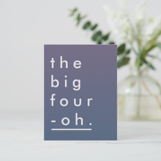 Minimalistische pasteelmolen Modern de grote vier- Uitnodiging Briefkaart (Staand voorkant)