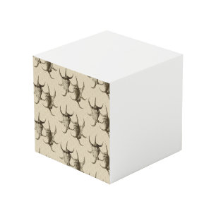 Minimalistische Pastel Abstracte Natuur Patroon Kubus