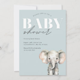 Minimalistische pastel Baby shower uitnodiging