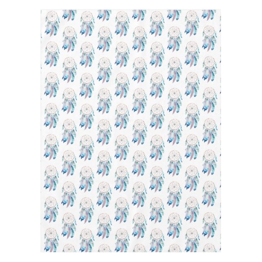 Minimalistische Pastel Bohemian Waterverf Dreamcat Tafelkleed (Voorkant)