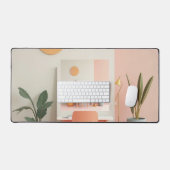 Minimalistische Pastel Desk Mat – Schone Esthetisc (Keyboard & Muis)