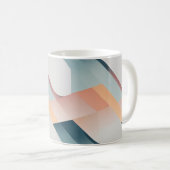 Minimalistische Pastel Geometric Art Pattern Mok (Voorkant rechts)
