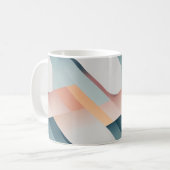 Minimalistische Pastel Geometric Art Pattern Mok (Voorkant links)