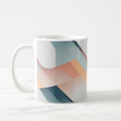 Minimalistische Pastel Geometric Art Pattern Mok (Links)