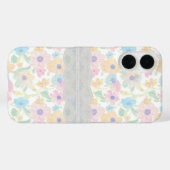 Minimalistische pastel girly bloemen en kant Schat Case-Mate iPhone Case (Achterkant (horizontaal))