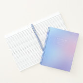 Minimalistische Pastel Gradiënt Notitieboek (Binnen)