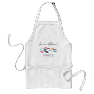 Minimalistische Pastel Kleur Bloemen Kapsalon Boho Standaard Schort