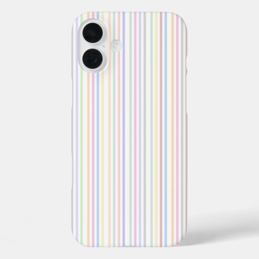 Minimalistische pastel kleurrijke verticale lijnen Case-Mate iPhone case (Achterkant)