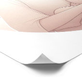 Minimalistische Pastel Kunst van Moeder met Baby Poster (Hoek)