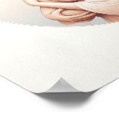 Minimalistische Pastel Kunst van Moeder met Baby Poster (Hoek)