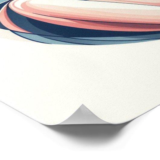 Minimalistische Pastel Kunst van Moeder met Baby Poster (Hoek)