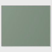 Minimalistische pastel mos groen effen kleur cadeaupapier (Vlak)