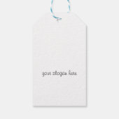 Minimalistische Pastel Perzik Elegante Vrouwelijke Cadeaulabel (Achterkant)