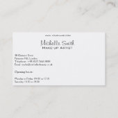 Minimalistische Pastel Perzik Elegante Vrouwelijke Visitekaartje (Achterkant)