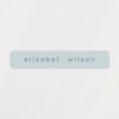 Minimalistische pastel roze persoonlijke naamlabel labels (Design 1)