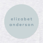 Minimalistische pastel roze verstelbare naamlabel labels (Design 1)