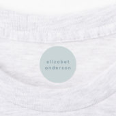 Minimalistische pastel roze verstelbare naamlabel labels (Aangebracht)