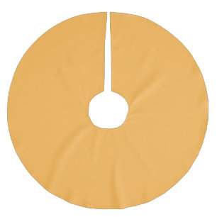 Minimalistische Pastel Sinaasappel Solid Color Kerstboom Rok