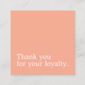 Minimalistische Pastel White Bold Beauty Loyalty (Voorkant)