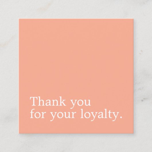 Minimalistische Pastel White Bold Beauty Loyalty (Voorkant)