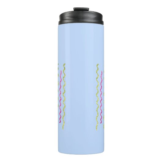 Minimalistische pastelblauwe leuke mok Thermische (Voorkant)