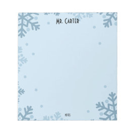 Minimalistische Pastelblauwe Vormen & Stippen Noti Notitieblok