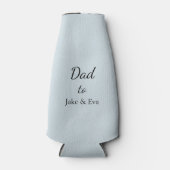 minimalistische pastelkoeler met Drink | Vaderdag Flesjeskoeler (Voorkant)