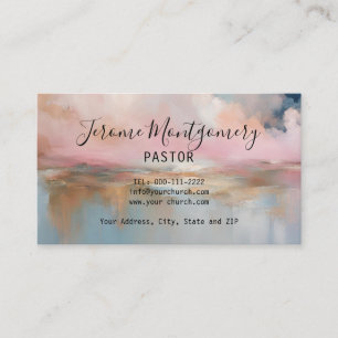 Minimalistische Pastors Zakelijke Kaart Visitekaartje