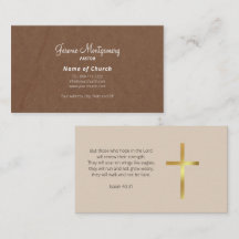 Minimalistische Pastors Zakelijke Kaart