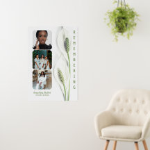 Minimalistische Peace Lily-herdenking