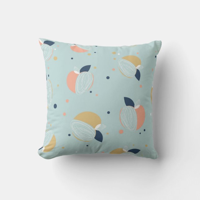 Minimalistische Peach Bliss Kussen (Voorkant)