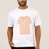 Minimalistische Peach T-shirt illustratie (Voorkant)