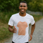 Minimalistische Peach T-shirt illustratie