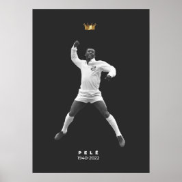 Minimalistische Pelé - 1940-2022 Poster