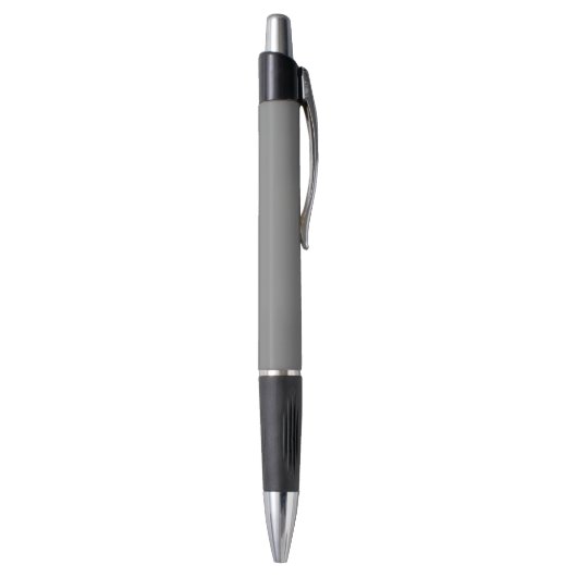 Minimalistische pen in effen kleur - Grijs (Achterkant (Verticaal))
